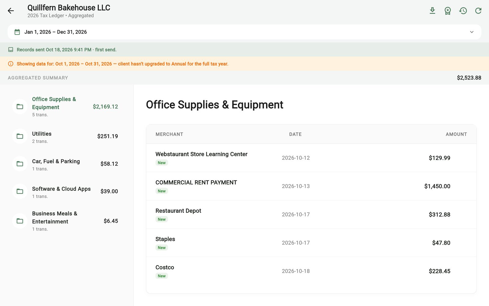 UncleLess: A client's ledger